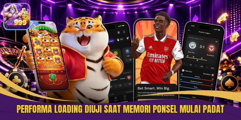 Performa loading diuji saat memori ponsel mulai padat